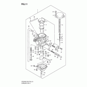 Схема узла: Карбюратор для Suzuki GZ250 Marauder