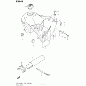 Схема вузла: Паливний бак (Dr-Z400Sl3 E33) для Suzuki DR-Z400 DR-Z400S