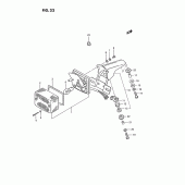 Схема вузла: Задній ліхтар (Стоп-сигнал) (Model z/k/p) для Suzuki TS185