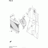 Схема узла: Радиатор для Suzuki UH200 Burgman