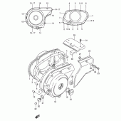 Схема вузла: Кришки картера для Suzuki VS600 Intruder 600