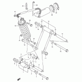 Схема вузла: Важіль прогресії (Model p/r) для Suzuki GSX-R1100