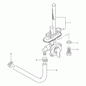Схема узла: Топливный кран для Suzuki TU250