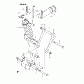 Схема вузла: Важіль прогресії (Model r/s) для Suzuki GSX-R750
