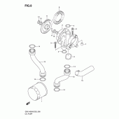 Схема узла: Масляный насос для Suzuki GSX1400