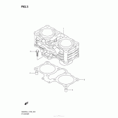 Схема узла: Цилиндр для Suzuki GW250 Inazuma