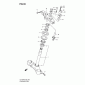 Схема вузла: Рульова траверса Suzuki DL1000 V-Strom