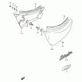 Схема вузла: Бічні панелі для Suzuki VS600 Intruder 600