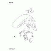 Схема вузла: Переднє крило (Vl800l1 e24) для Suzuki VL800 Intruder C800C/Boulevard C50C