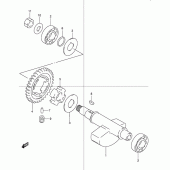 Схема вузла: Балансувальний вал для Suzuki DR250