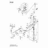 Схема узла: Задний тормозной цилиндр для Suzuki VZR1800 Intruder M1800R/ Boulevard M109R