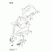 Схема узла: Передний обтекатель для Suzuki GSX1250