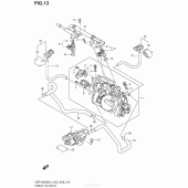 Схема вузла: Throttle Body (Vzr1800Bzl4 E03) для Suzuki VZR1800 Boulevard M109R BOSS