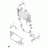 Схема вузла: Олійний охолоджувач для Suzuki GSF600 Bandit