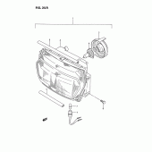 Схема вузла: Фара (Model r) для Suzuki GSX1100