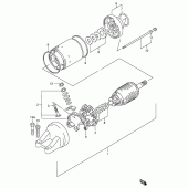 Схема вузла: Електричний стартер для Suzuki GSX-R1100