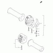 Схема вузла: Пульт управління рульовий для Suzuki VX800 VX800