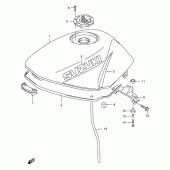 Схема узла: Топливный бак (Model y) для Suzuki GS500