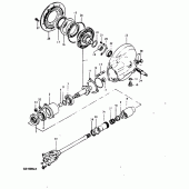 Схема узла: Редуктор & Карданный вал для Suzuki GS1000