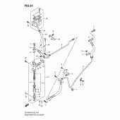 Схема вузла: Задній гальмівний циліндр Suzuki VZ1500 Intruder M1500