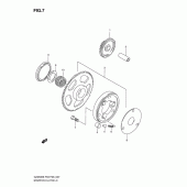 Схема узла: Привод стартера для Suzuki GZ250 Marauder