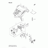 Схема вузла: Задній ліхтар (Стоп-сигнал) (Vzr1800L4 E28) для Suzuki VZR1800 Boulevard M109R