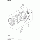 Схема вузла: Фара (Vl1500Bl4 E03) для Suzuki VL1500 Boulevard C90 BOSS