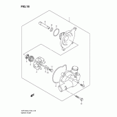 Схема вузла: Водяний насос Suzuki VZR1800 Intruder M1800R/ Boulevard M109R