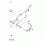 Схема узла: Задний рычаг подвески для Suzuki DR125