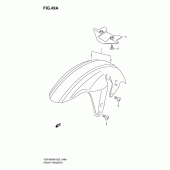 Схема вузла: Переднє крило (Vzr1800zk7/zu2k7/zk8/zu2k8/zk9/zufk9/zl0/zufl0) для Suzuki VZR1800 Intruder M1800R/ Boulevard M109R