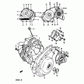Схема узла: Крышки картера для Suzuki DR800