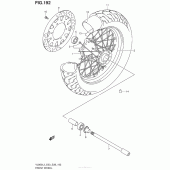 Схема узла: Переднее колесо (Vl800L3 E28) для Suzuki VL800 Boulevard C50T
