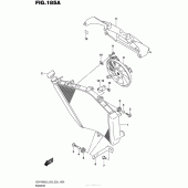Схема вузла: Радіатор для Suzuki GSX-R600