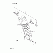 Схема вузла: Амортизатор задній (Model m) для Suzuki RM125