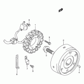 Схема узла: Статор & Ротор для Suzuki VL1500 Intruder LC