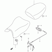 Схема вузла: Сидіння для Suzuki SV650
