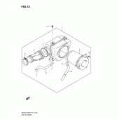 Схема узла: Воздушный фильтр для Suzuki EN125