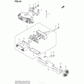 Схема узла: Задний фонарь (Стоп-сигнал) (Gsx-R600L4 E03) для Suzuki GSX-R600