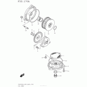Схема узла: Масляный насос для Suzuki TU250