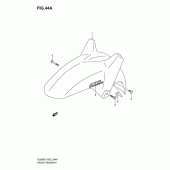 Схема вузла: Переднє крило (Model k8) для Suzuki DL650 V-Strom