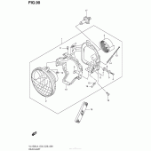 Схема вузла: Фара (Vl1500L4 E03) для Suzuki VL1500 Boulevard C90 BOSS