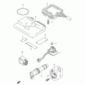 Схема вузла: Електрообладнання (Model k5) для Suzuki AN650 Burgman (EU analogue of SkyWave)