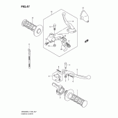 Схема узла: Ручки руля (Dr200sel1 e6) для Suzuki DR200 DR200SE