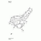 Схема вузла: Рама для Suzuki GSF650 Bandit