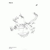 Схема узла: Выхлопная система для Suzuki AN650 Burgman (EU analogue of SkyWave)