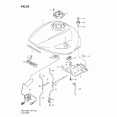 Схема вузла: Паливний бак (Gsf1250sl1 e21) для Suzuki GSF1250 Bandit S