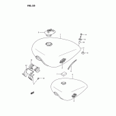 Схема узла: Топливный бак (Model h/j) для Suzuki VS1400 Intruder 1400