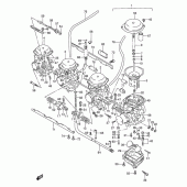 Схема узла: Карбюратор (Model j) для Suzuki GSX600 Katana