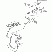 Схема вузла: Вихлопна система для Suzuki TS125