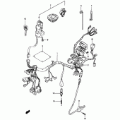 Схема вузла: Електропроводка (Gsf1200t/v/w/x/y/st/sv/sw/sx/sy) для Suzuki GSF1200 Bandit